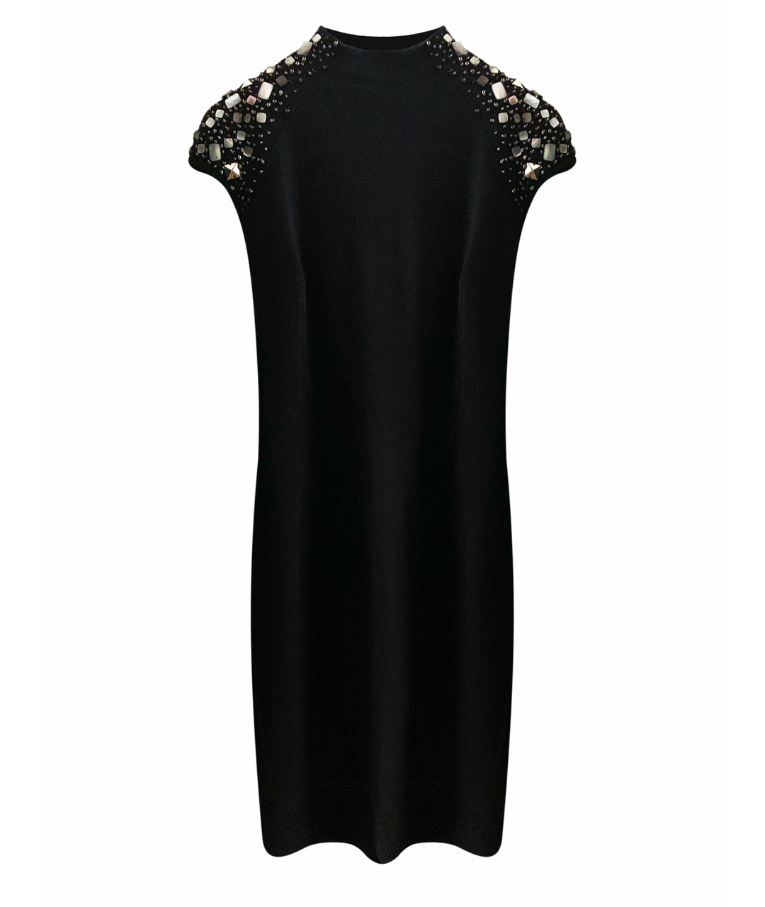 BLUMARINE Черное вискозное коктейльное платье, фото 1