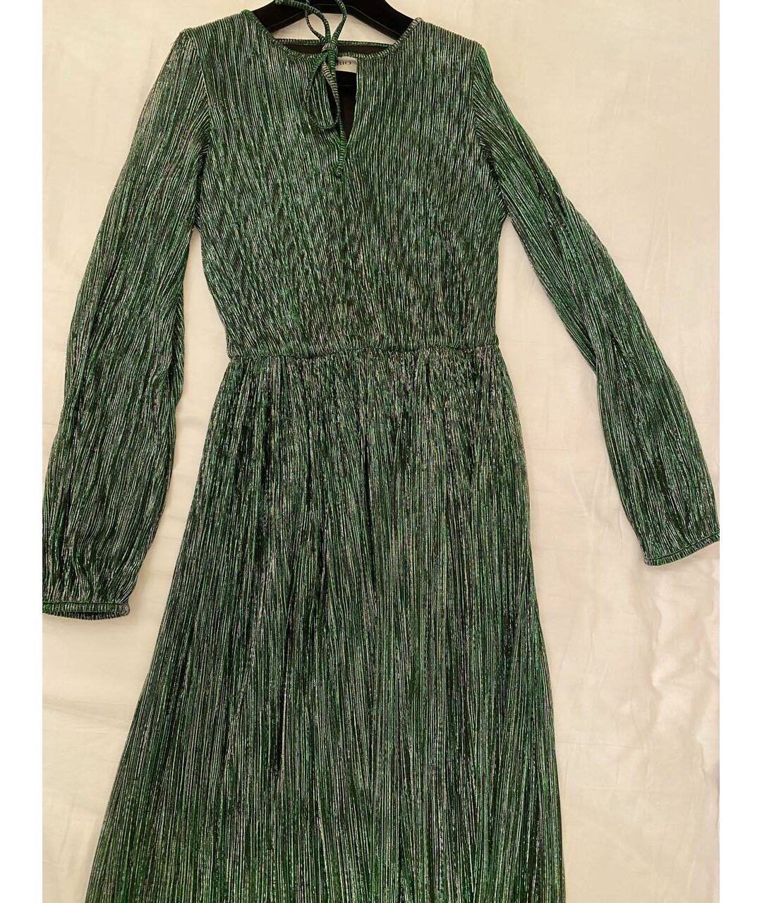 RASARIO Зеленые шелковое вечернее платье, фото 6