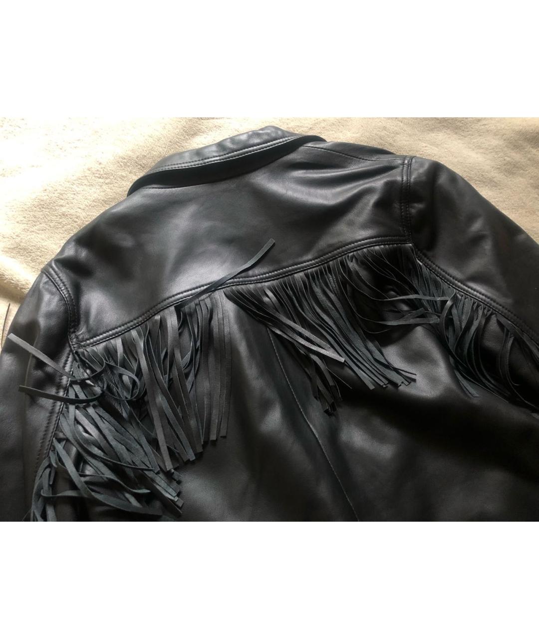 ZADIG & VOLTAIRE Черная кожаная куртка, фото 7