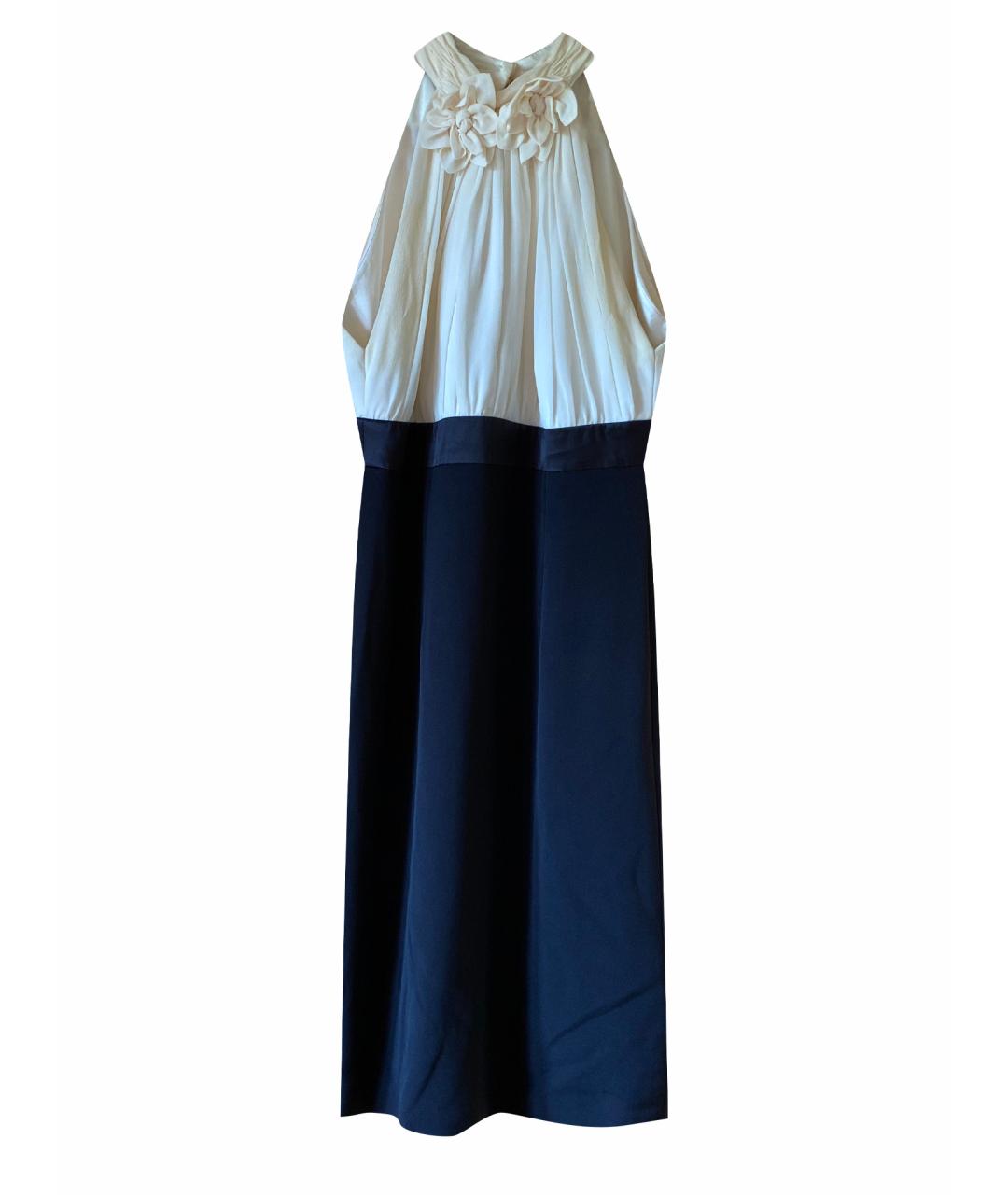 ESCADA Белое шелковое коктейльное платье, фото 1