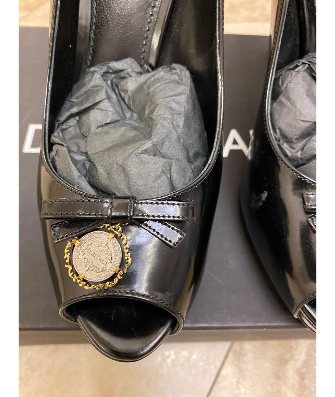 DOLCE&GABBANA Черные туфли, фото 4