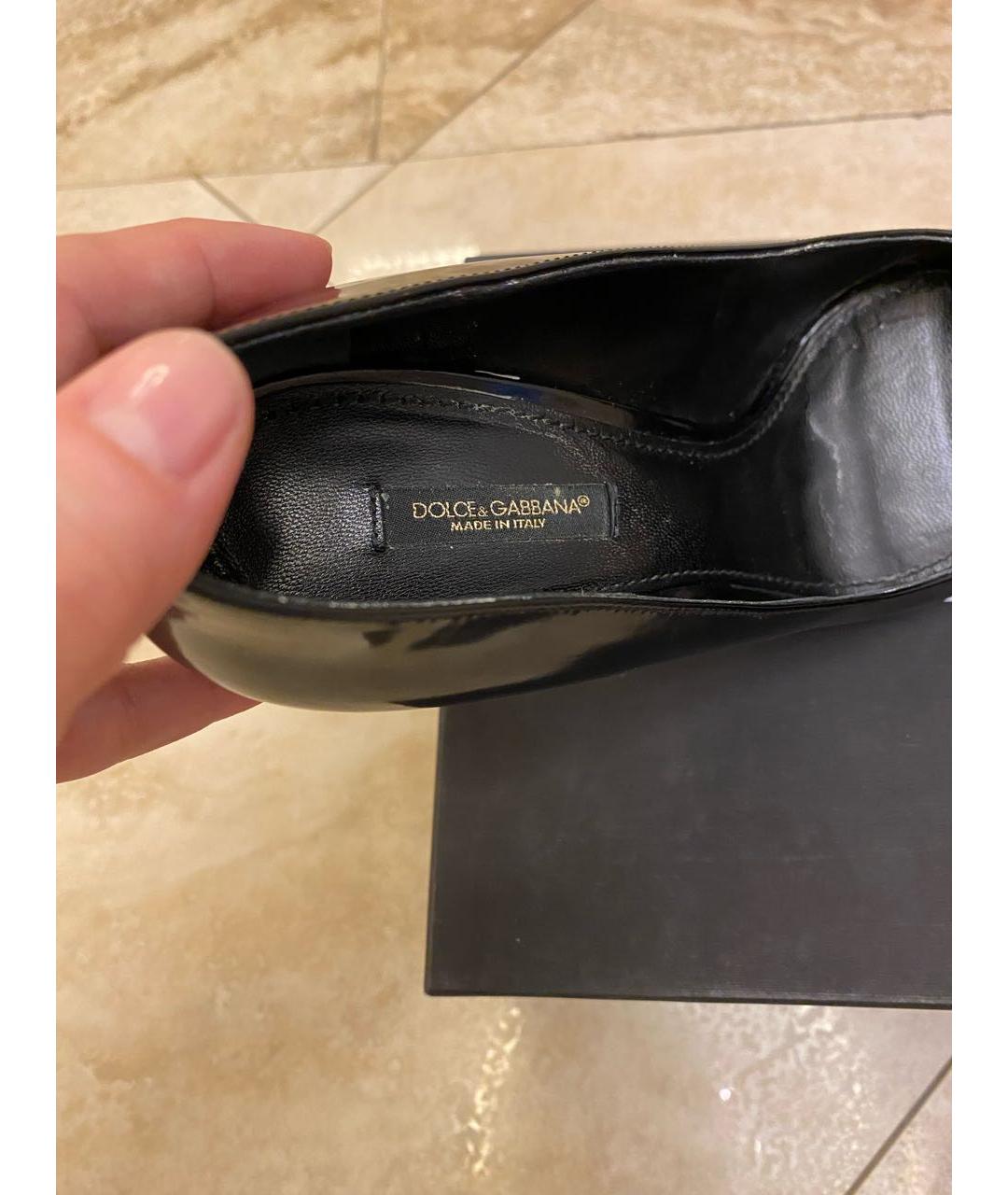 DOLCE&GABBANA Черные туфли, фото 5