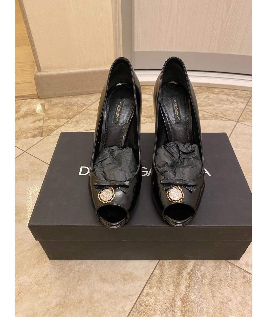 DOLCE&GABBANA Черные туфли, фото 2