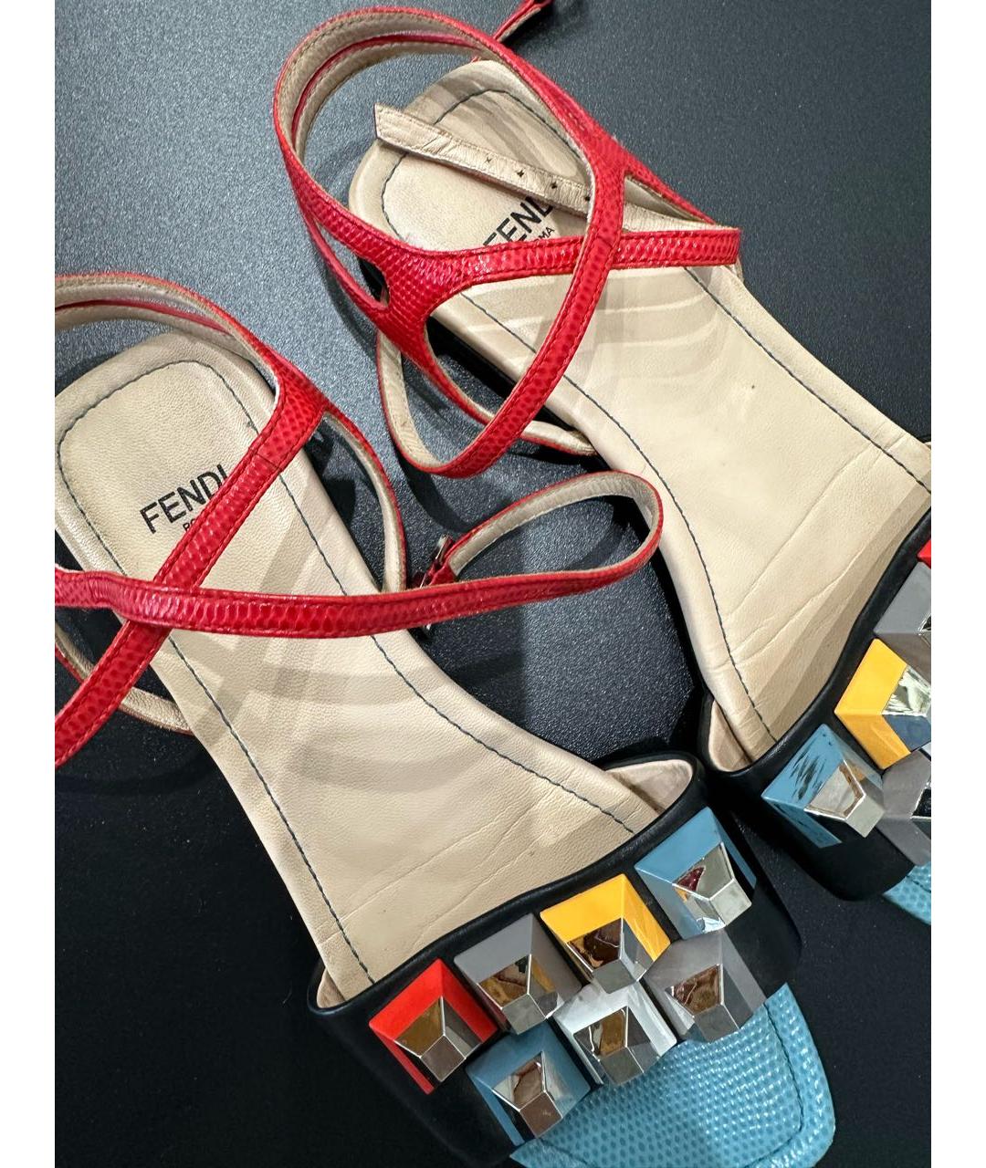 Fendi cheap multicolor sandals