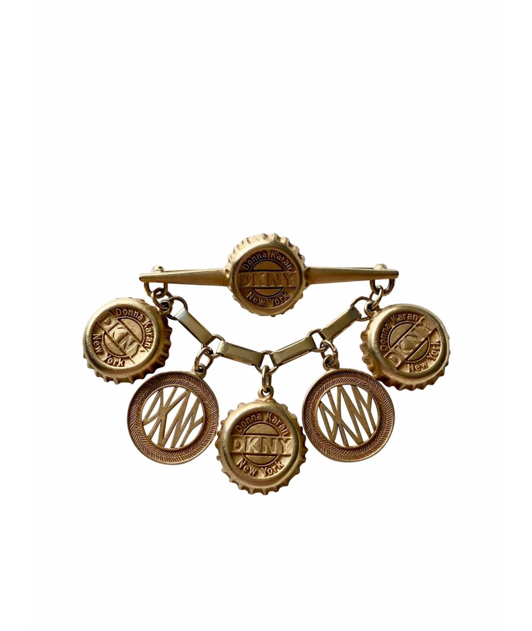 DKNY Золотая булавка / брошь, фото 1