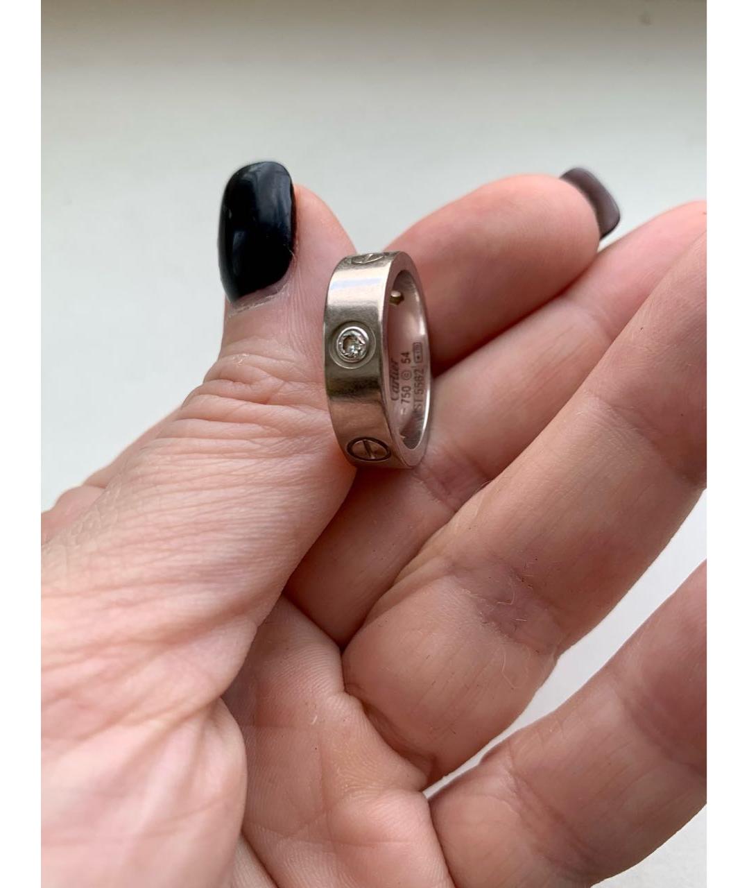 CARTIER Серебряное кольцо из белого золота, фото 3