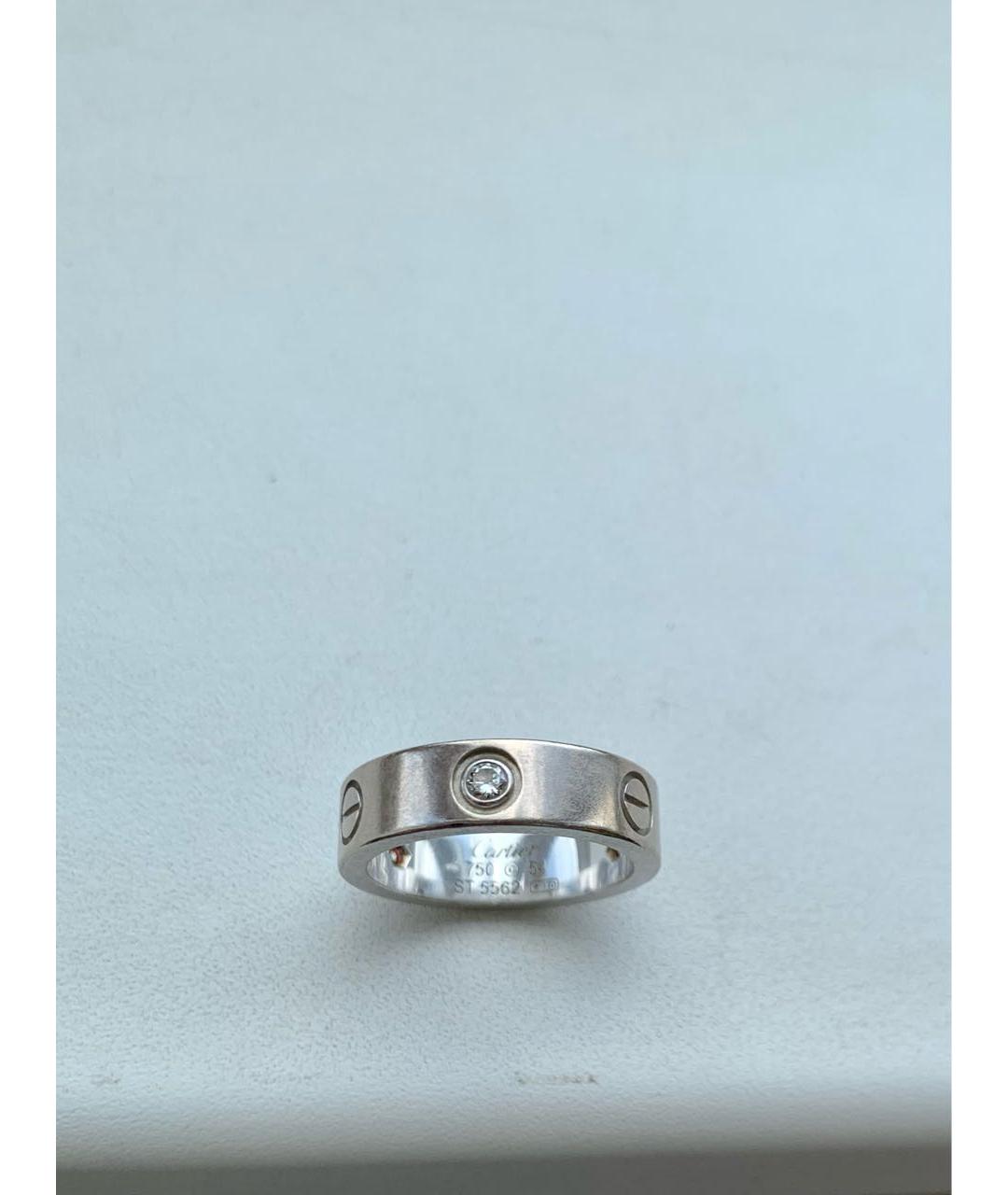 CARTIER Серебряное кольцо из белого золота, фото 5