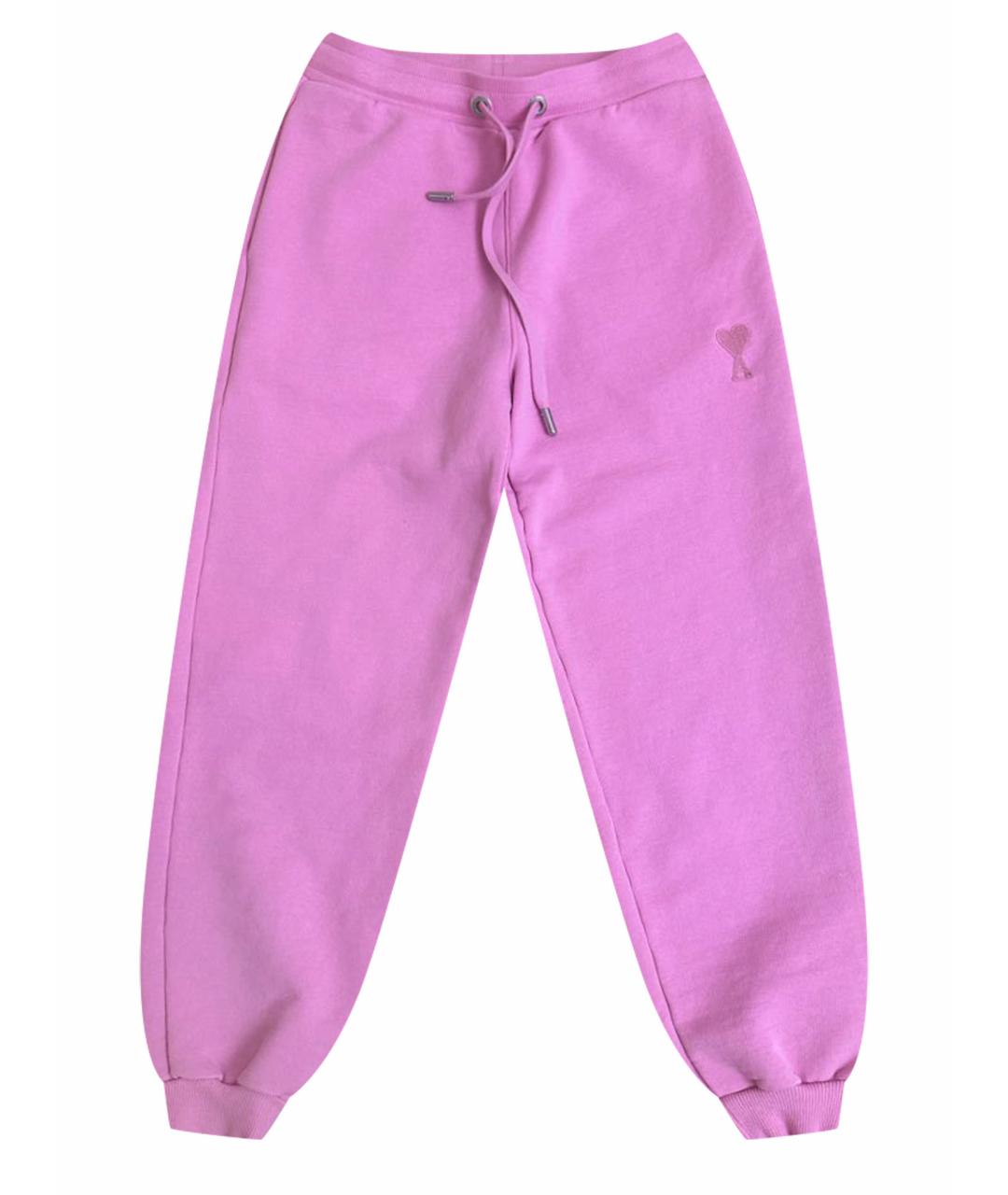 AMI Розовые хлопковые спортивные брюки и шорты, фото 1
