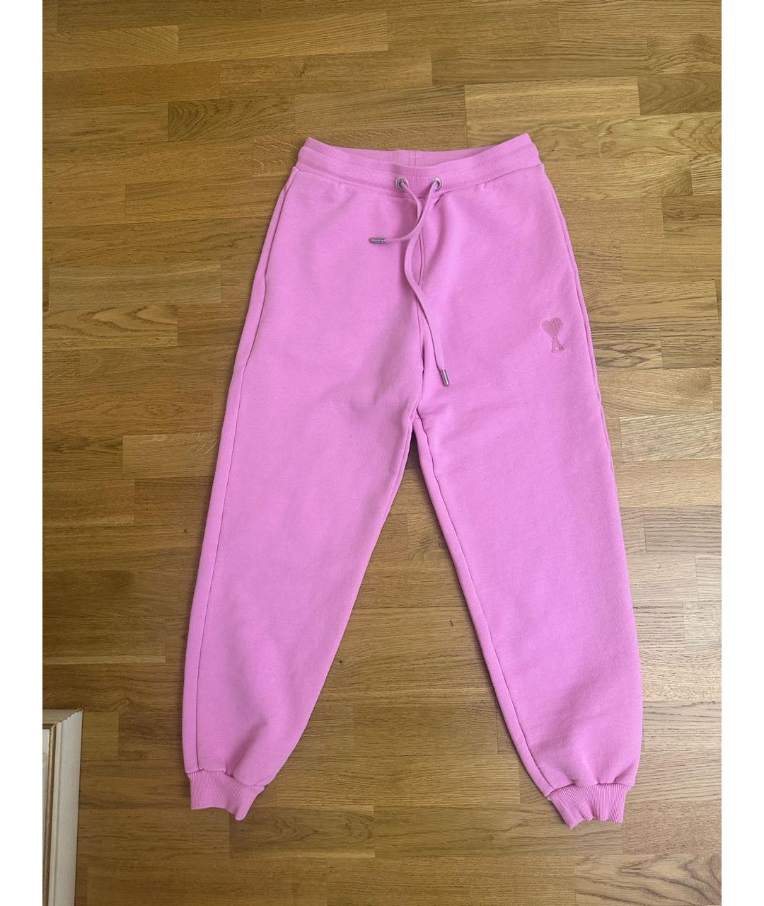AMI Розовые хлопковые спортивные брюки и шорты, фото 5