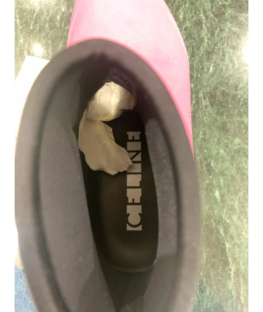 CELINE PRE-OWNED Розовые резиновые ботинки, фото 5