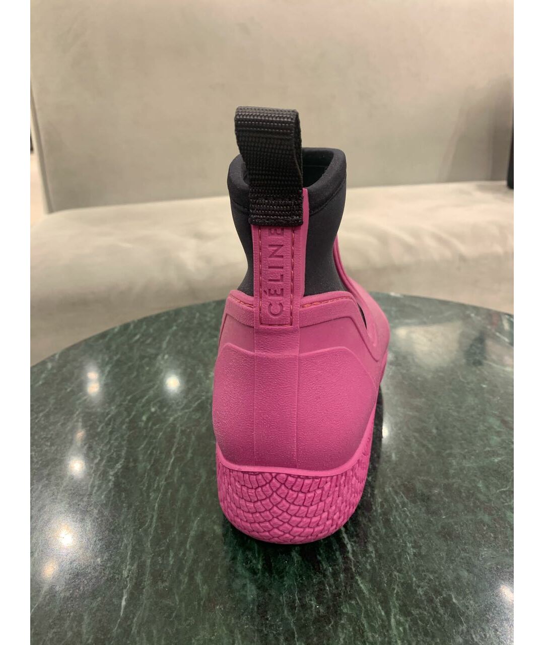 CELINE PRE-OWNED Розовые резиновые ботинки, фото 4