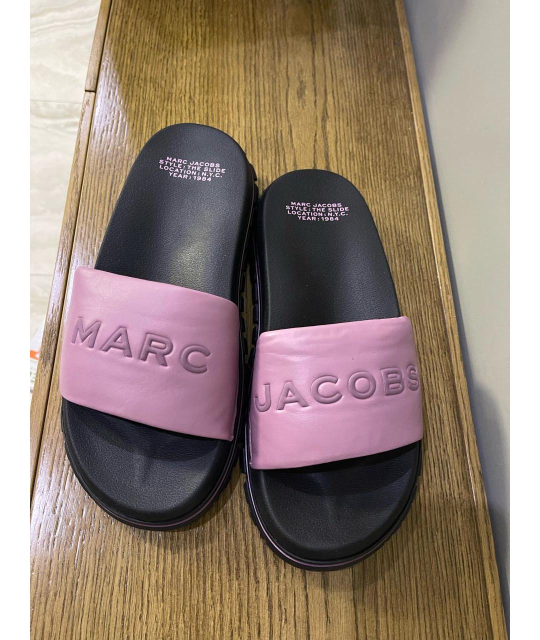 MARC JACOBS Кожаные шлепанцы, фото 5