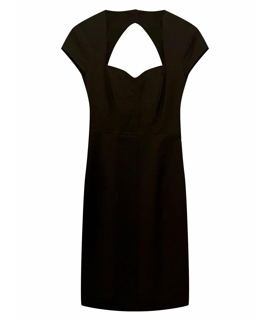 TIGER OF SWEDEN Черное шерстяное коктейльное платье, фото 1