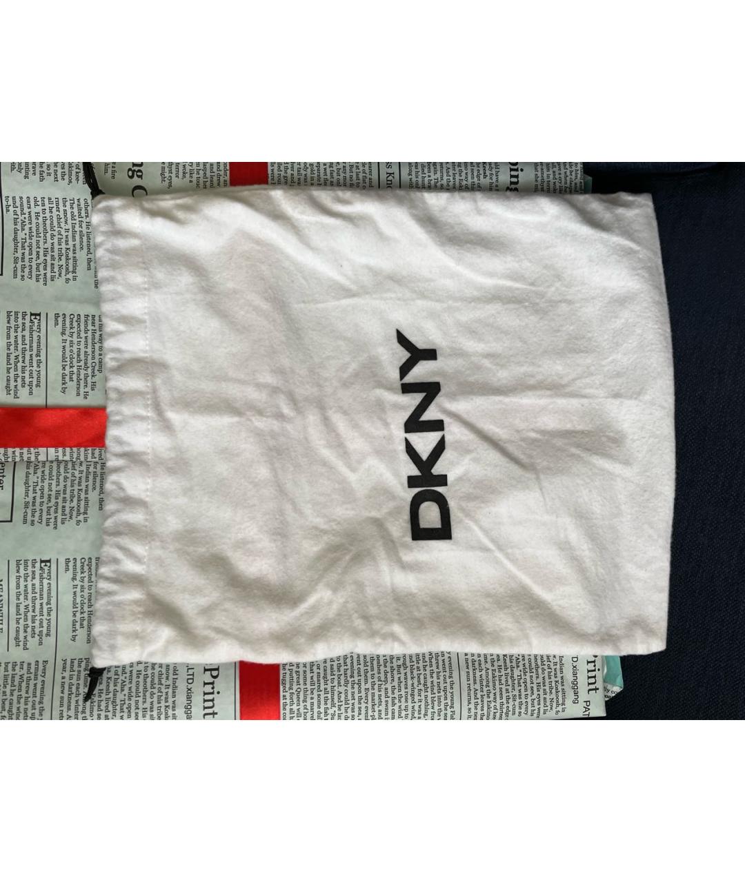DKNY Коричневая кожаная сумка через плечо, фото 7
