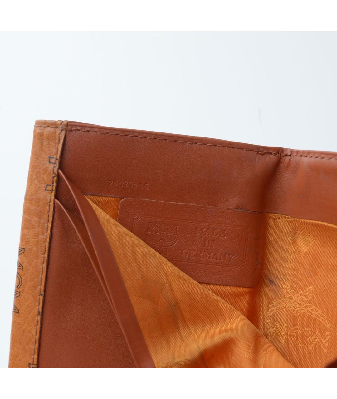 MCM Оранжевый кошелек из искусственной кожи, фото 5