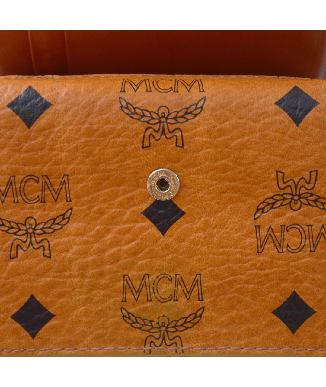 MCM Оранжевый кошелек из искусственной кожи, фото 4