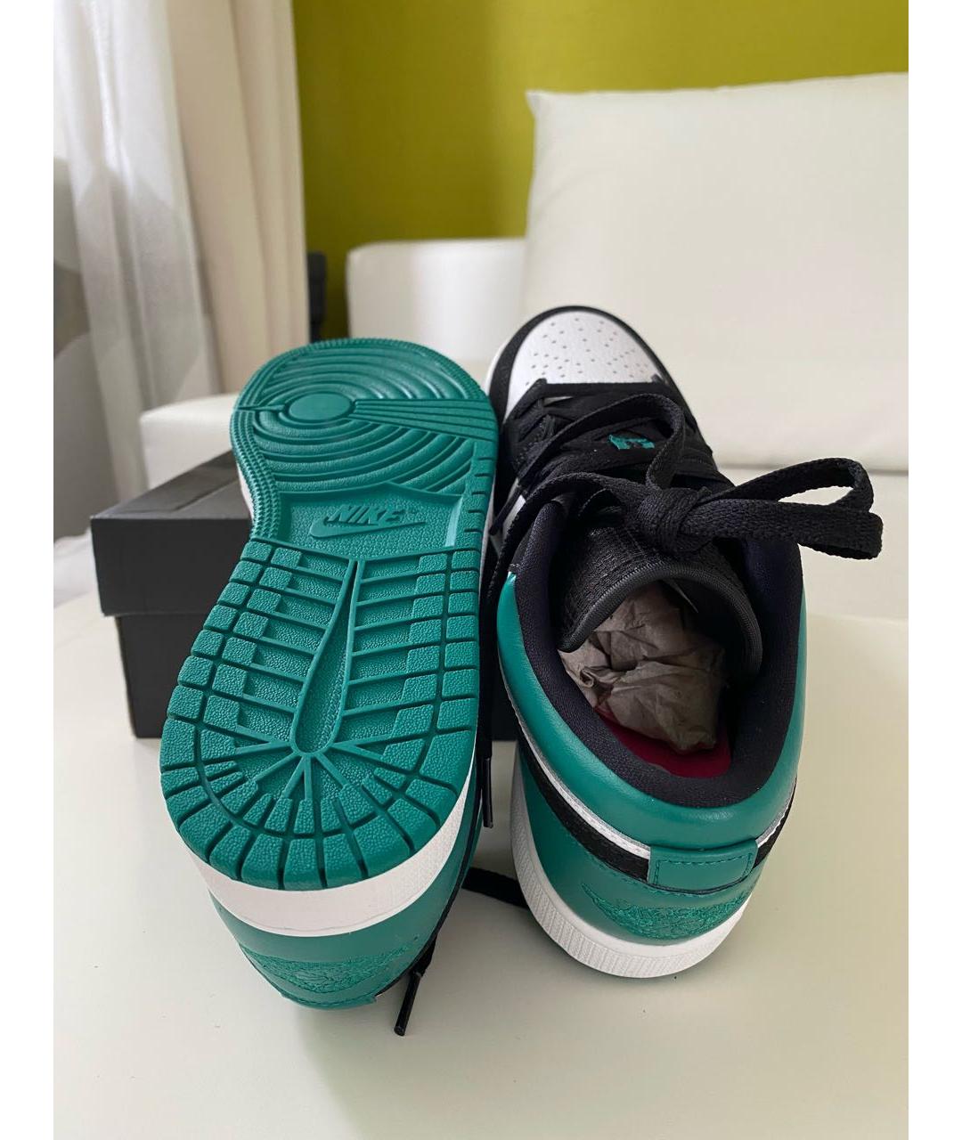 JORDAN Зеленые замшевые кроссовки, фото 4