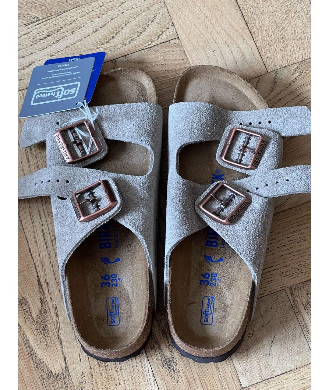 BIRKENSTOCK Замшевые сандалии, фото 3