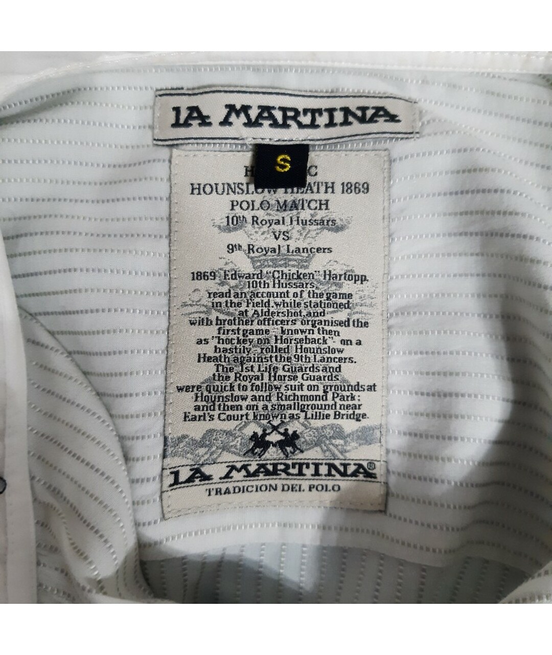 La Martina Серая хлопковая рубашка, фото 5
