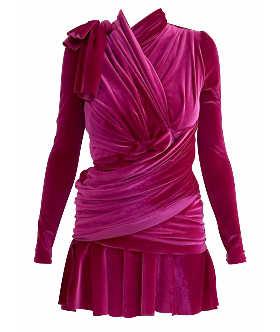 BALENCIAGA Фиолетовое бархатное вечернее платье, фото 1