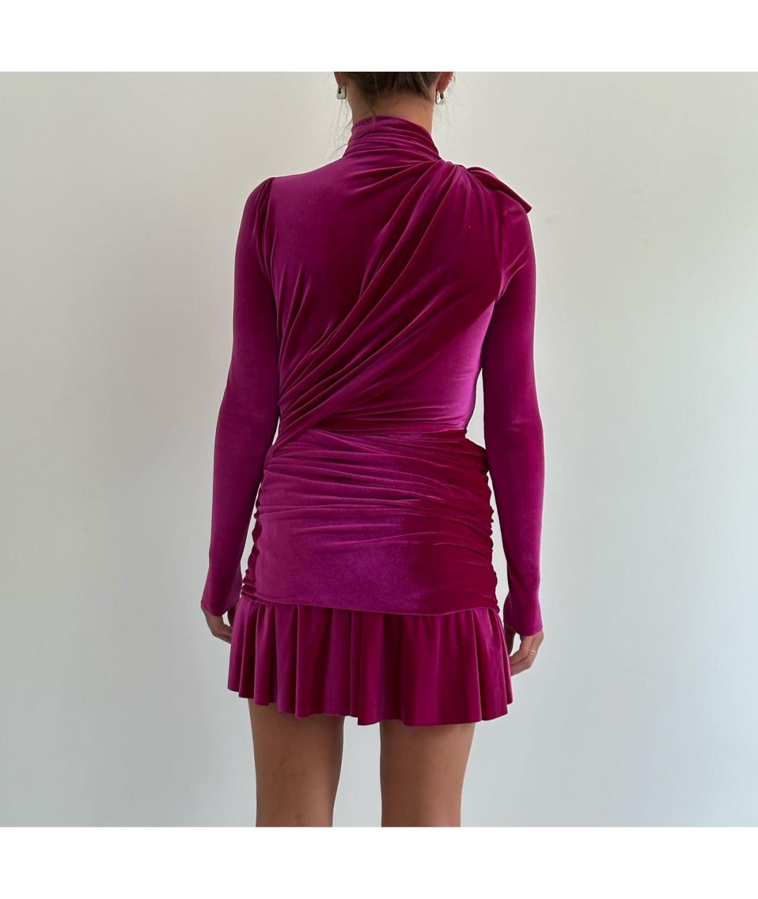 BALENCIAGA Фиолетовое бархатное вечернее платье, фото 2