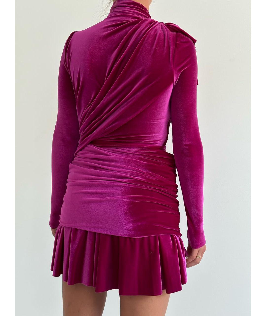 BALENCIAGA Фиолетовое бархатное вечернее платье, фото 5