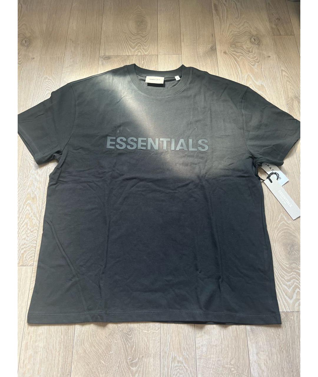 FEAR OF GOD ESSENTIALS Черная футболка, фото 3