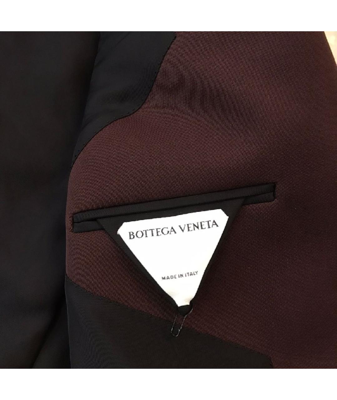 BOTTEGA VENETA Бордовый шерстяной костюм с брюками, фото 5