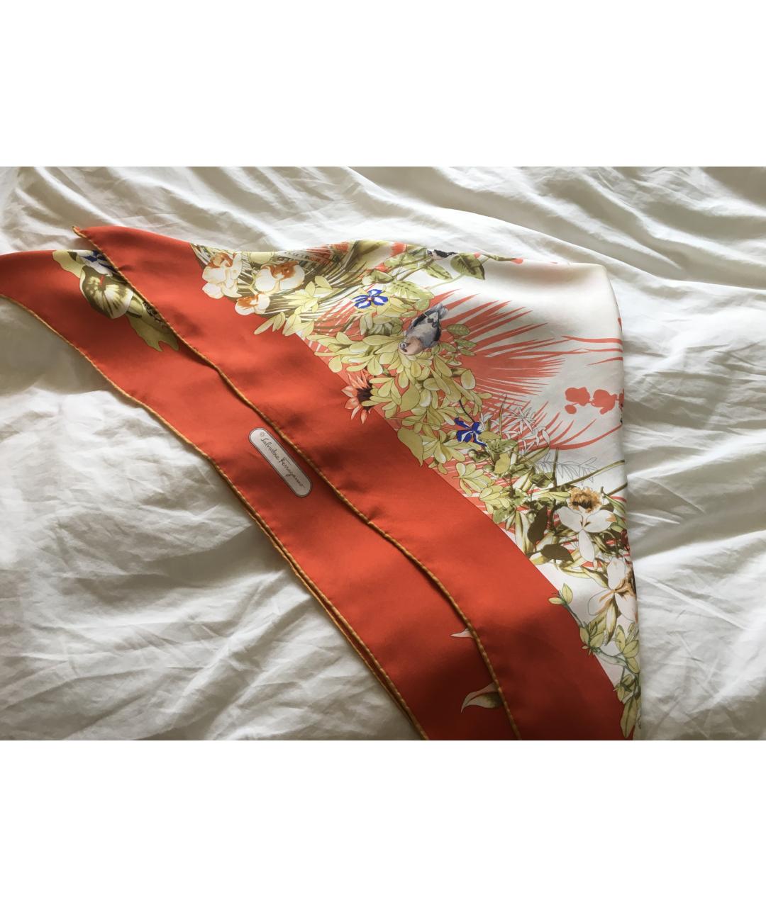SALVATORE FERRAGAMO Мульти шелковый платок, фото 4
