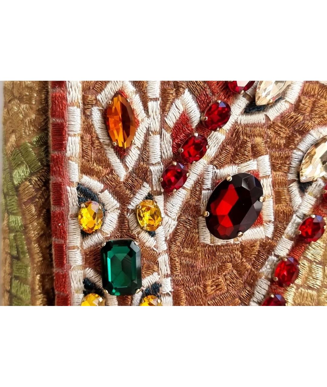 DOLCE&GABBANA Мульти кожаная сумка с короткими ручками, фото 4