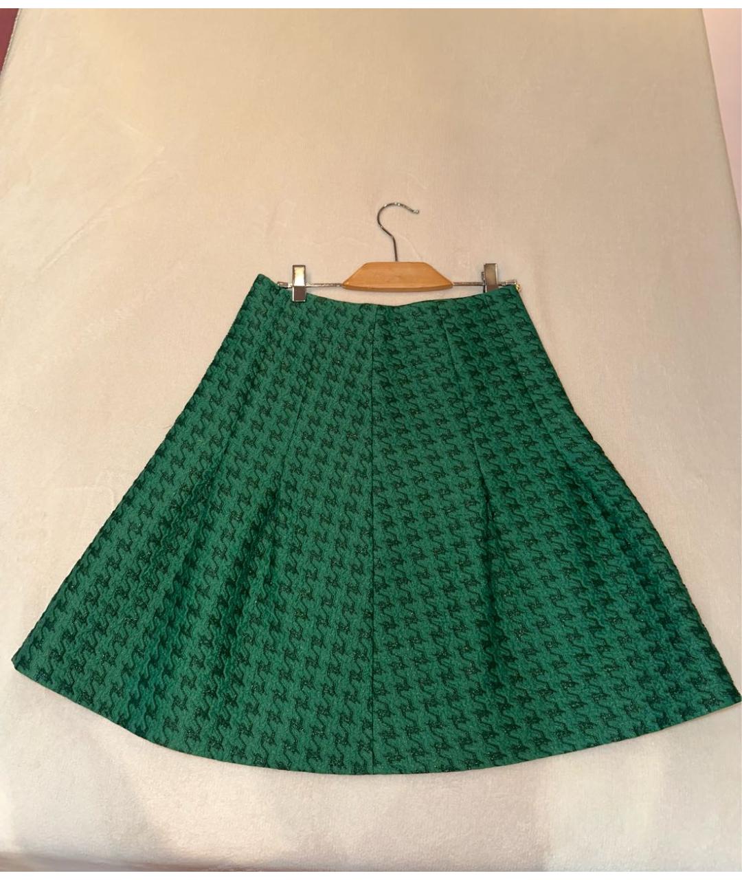 MARNI Зеленая юбка миди, фото 5
