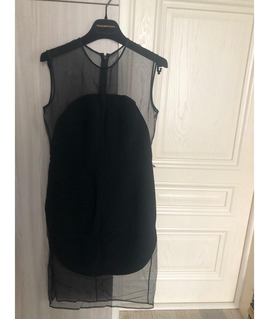 STELLA MCCARTNEY Черное полиэстеровое коктейльное платье, фото 8