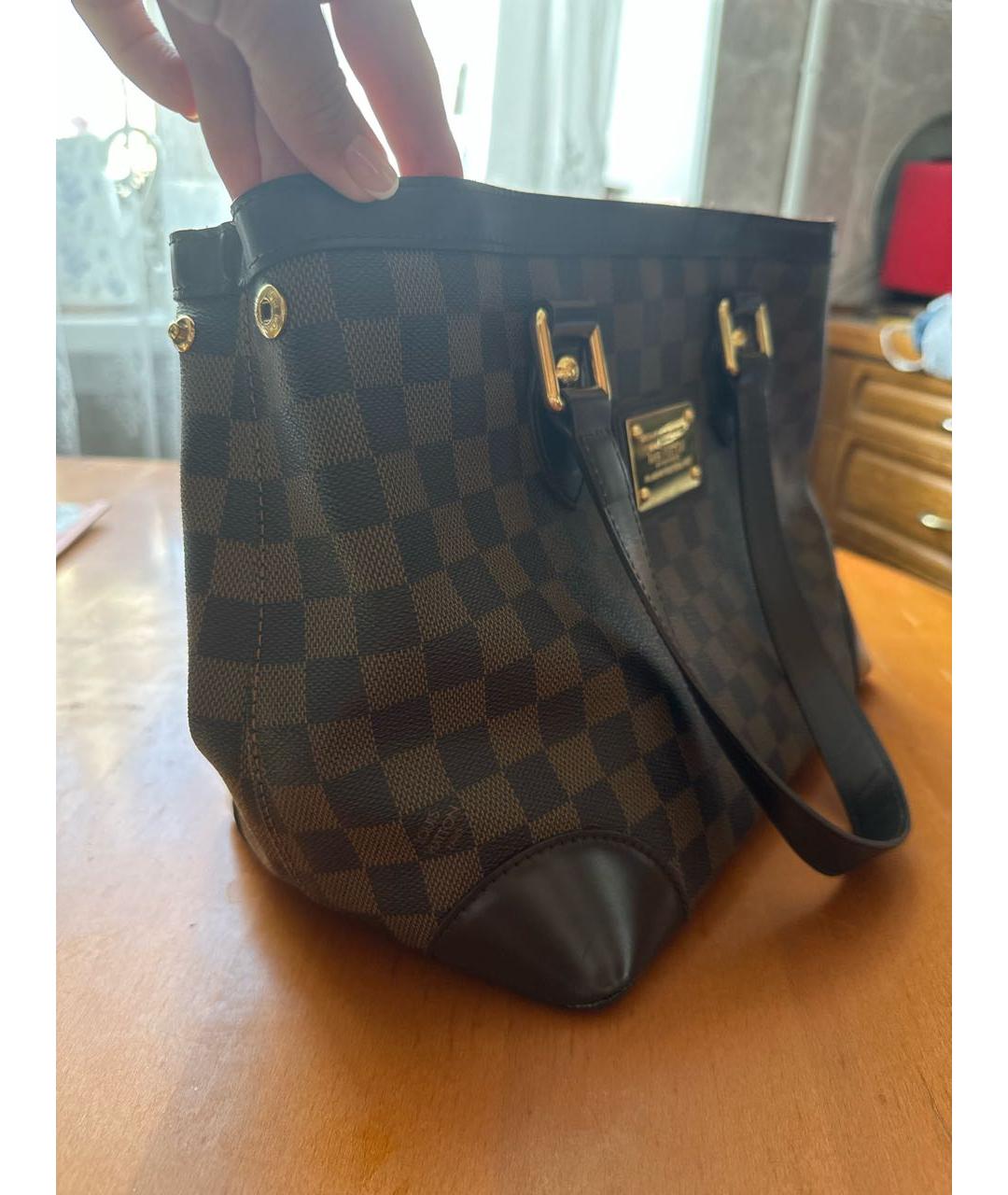 LOUIS VUITTON PRE-OWNED Бежевая сумка тоут из искусственной кожи, фото 2