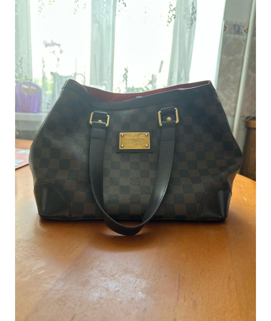 LOUIS VUITTON PRE-OWNED Бежевая сумка тоут из искусственной кожи, фото 6