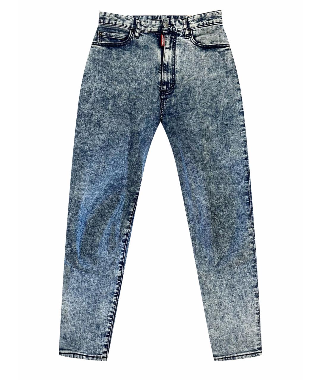 DSQUARED2 Серые хлопковые джинсы слим, фото 1