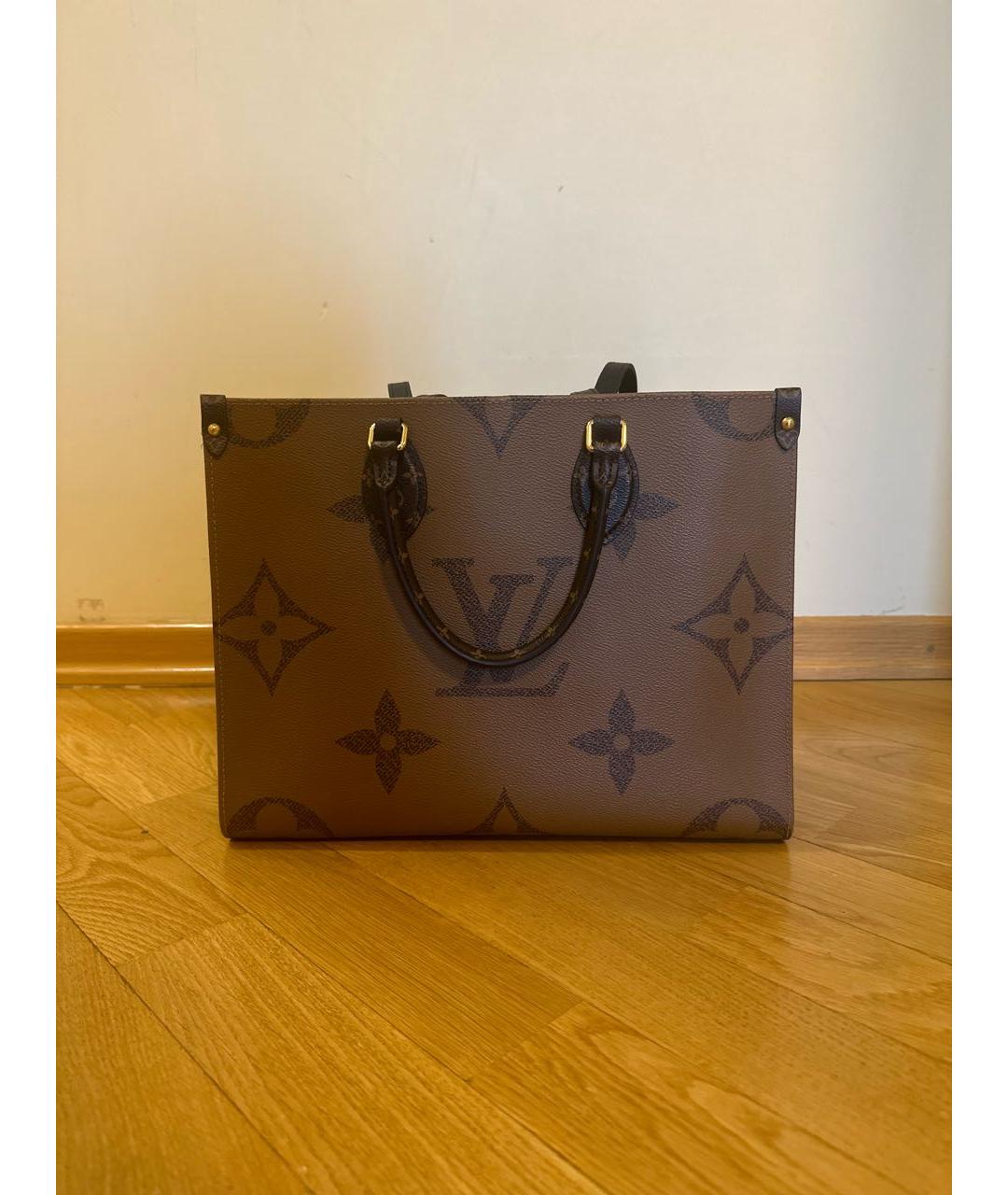 LOUIS VUITTON Коричневая сумка тоут, фото 6