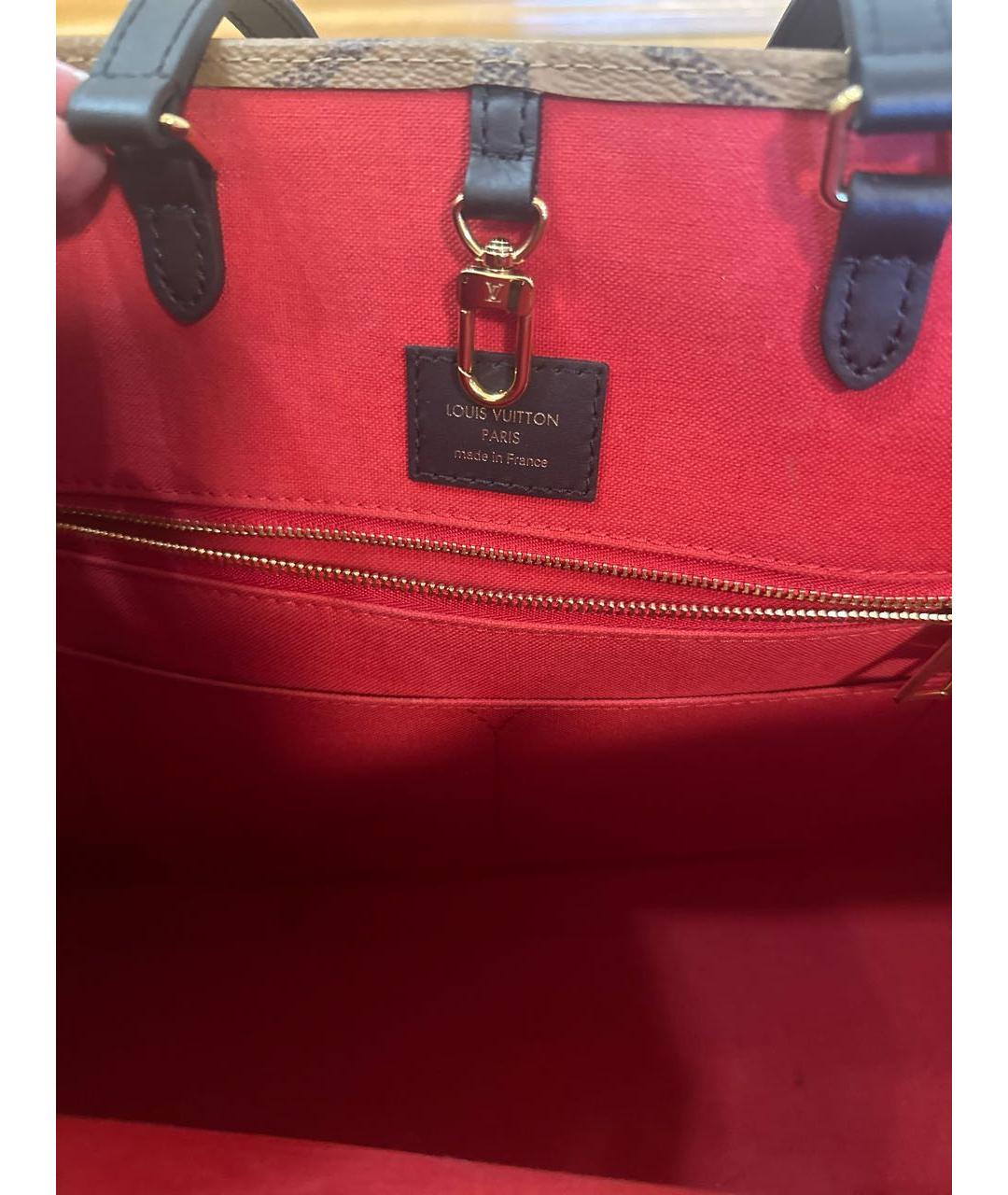 LOUIS VUITTON Коричневая сумка тоут, фото 5