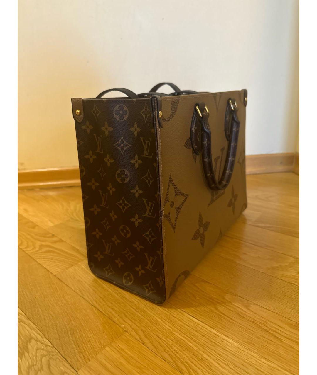 LOUIS VUITTON Коричневая сумка тоут, фото 2