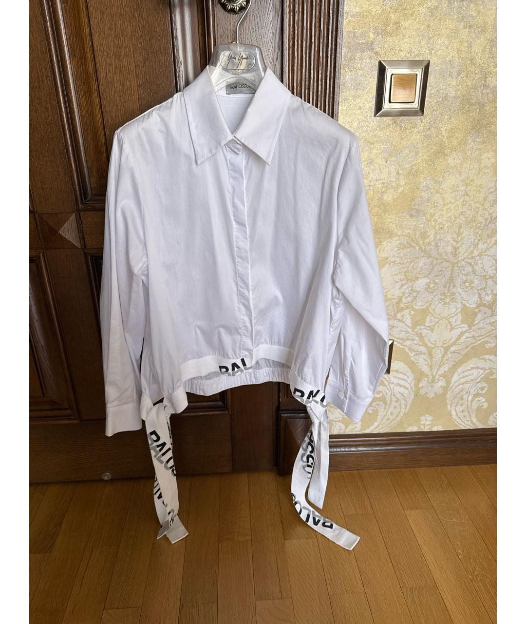 BALOSSA WHITE SHIRT Белая хлопковая рубашка, фото 3