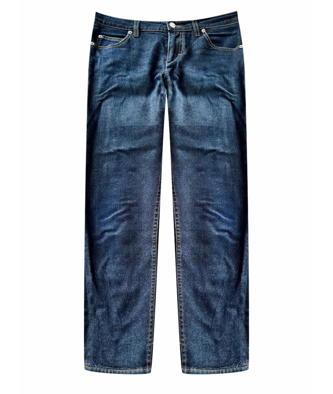 LOUIS VUITTON Синие хлопковые джинсы слим, фото 1