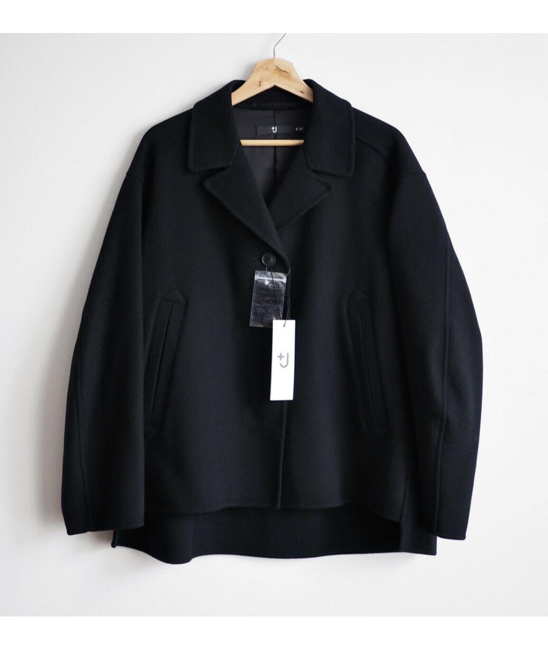 JIL SANDER Черное шерстяное пальто, фото 9