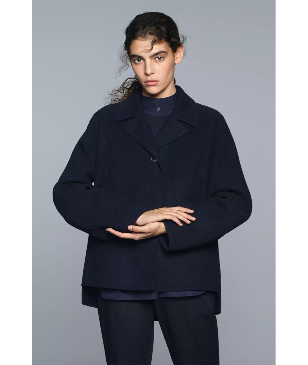 JIL SANDER Черное шерстяное пальто, фото 8