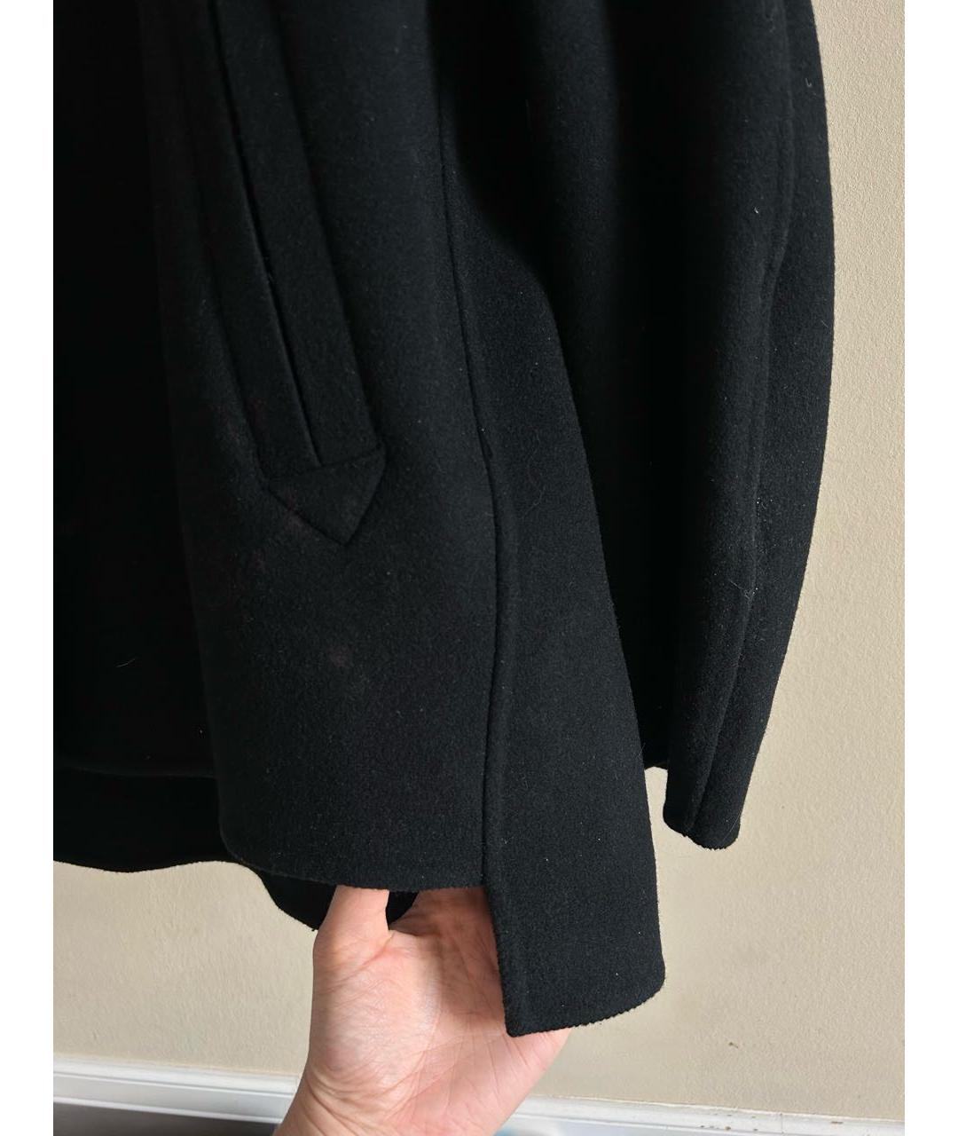 JIL SANDER Черное шерстяное пальто, фото 7