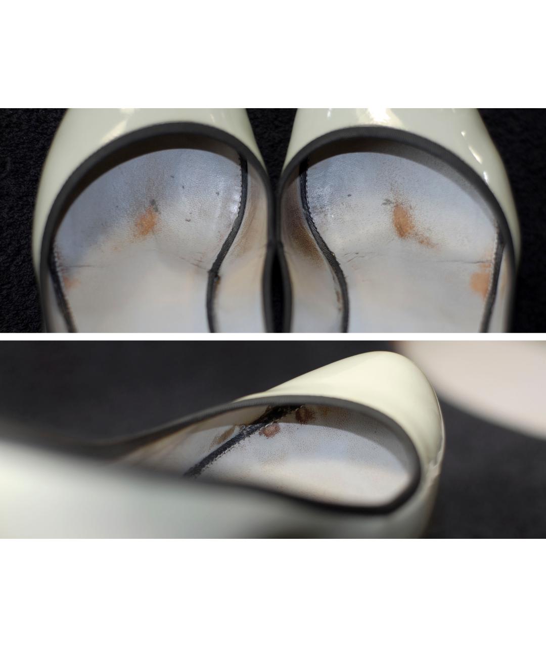 CHANEL PRE-OWNED Серые туфли из лакированной кожи, фото 7