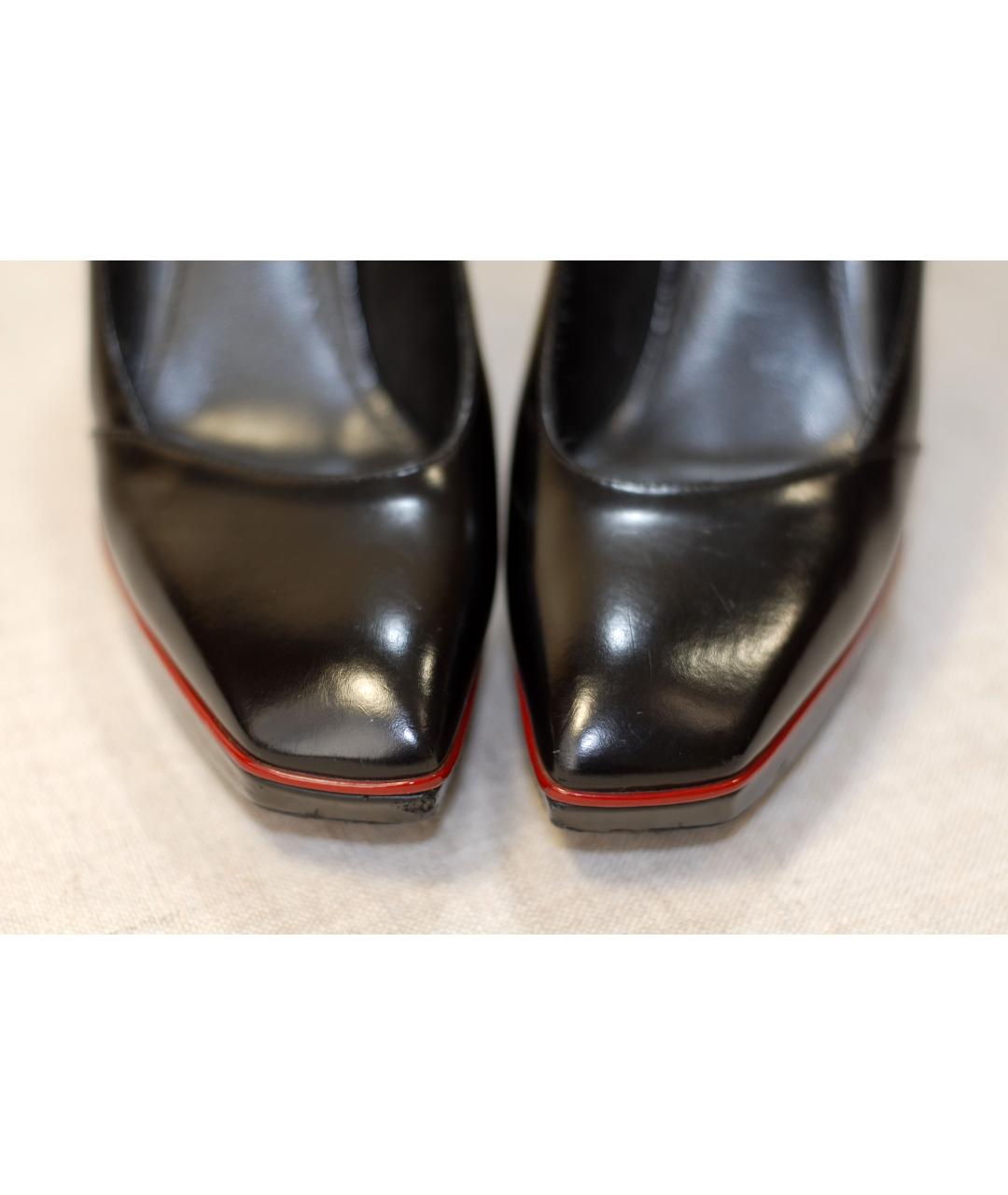 LOUIS VUITTON PRE-OWNED Черные кожаные туфли, фото 3