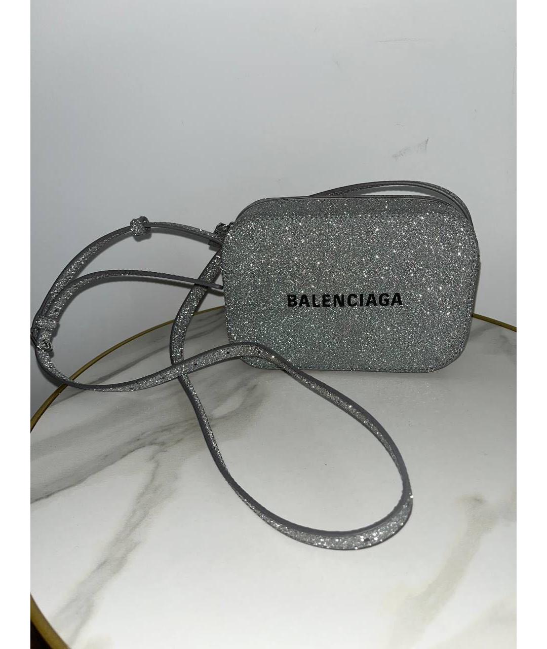 BALENCIAGA Серебряная сумка через плечо, фото 6