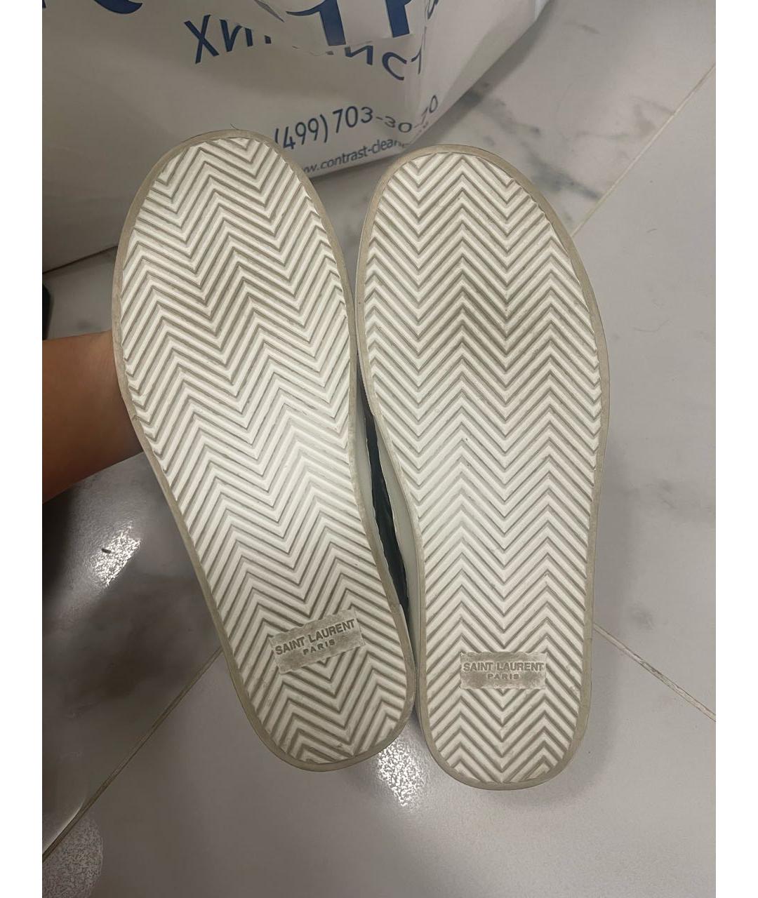 SAINT LAURENT Черные слипоны, фото 6