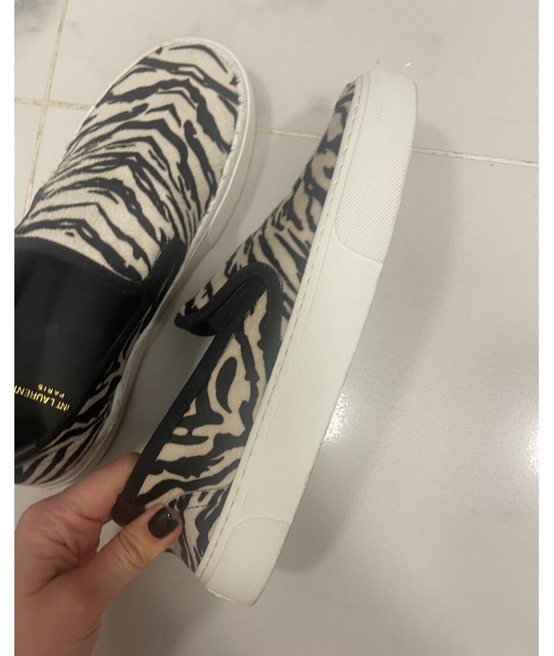 SAINT LAURENT Черные слипоны, фото 9