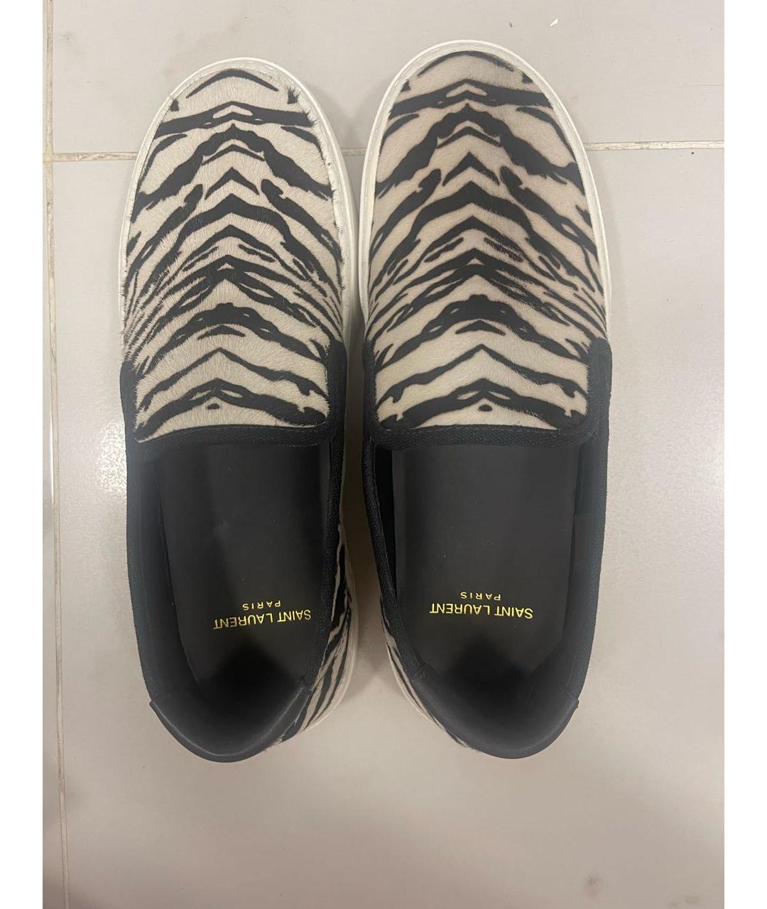 SAINT LAURENT Черные слипоны, фото 3