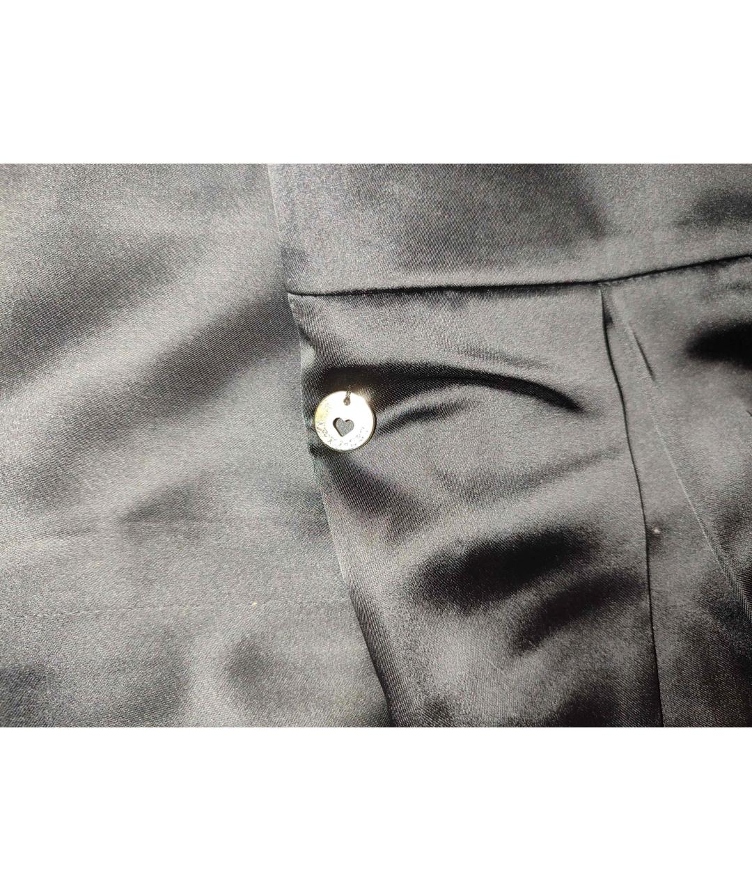 TWIN-SET Черная полиэстеровая юбка миди, фото 7